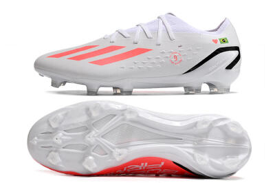Adidas X Speedportal.1 Brazil FG Firm Ground Soccer Cleats - White/Orange/Black