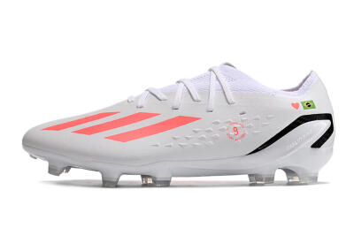 Adidas X Speedportal.1 Brazil FG Firm Ground Soccer Cleats - White/Orange/Black