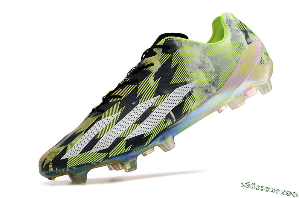 Adidas X Crazyfast Limited Edition FG Firm Ground Soccer Cleats - White/Yellow/Orange/Black 5