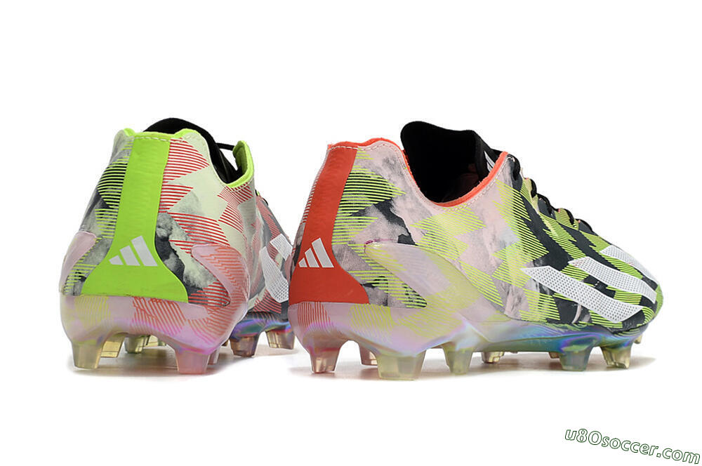 Adidas X Crazyfast Limited Edition FG Firm Ground Soccer Cleats - White/Yellow/Orange/Black 6