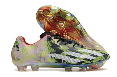 Adidas X Crazyfast Limited Edition FG Firm Ground Soccer Cleats - White/Yellow/Orange/Black
