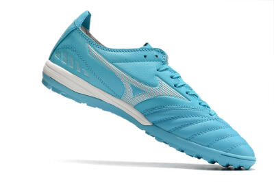 Mizuno WAVE CUP Classic TF Artificial Turf Soccer Shoes - Blue/Grey/White