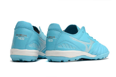 Mizuno WAVE CUP Classic TF Artificial Turf Soccer Shoes - Blue/Grey/White