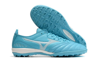 Mizuno WAVE CUP Classic TF Artificial Turf Soccer Shoes - Blue/Grey/White