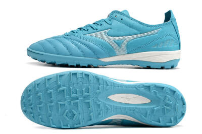 Mizuno WAVE CUP Classic TF Artificial Turf Soccer Shoes - Blue/Grey/White