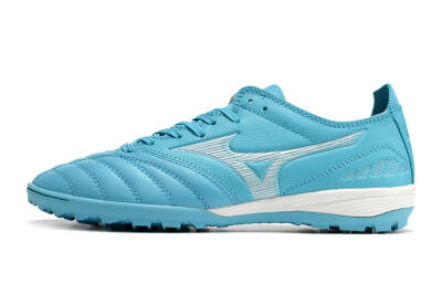 Mizuno WAVE CUP Classic TF Artificial Turf Soccer Shoes - Blue/Grey/White
