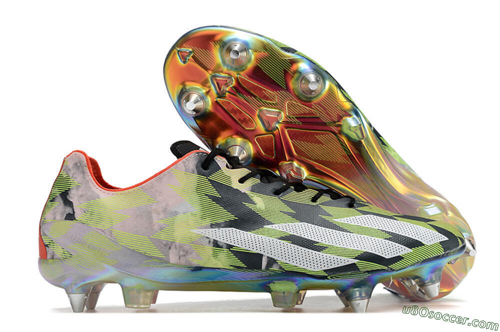 Adidas X Crazyfast Limited Edition SG Soft Ground Soccer Cleats - White/Yellow/Orange/Black 1