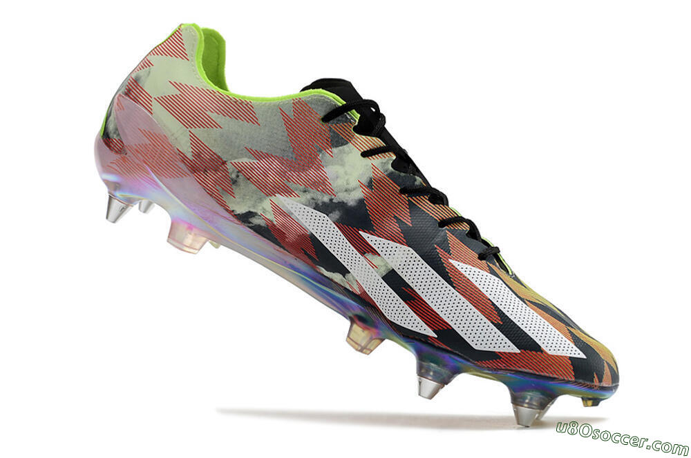 Adidas X Crazyfast Limited Edition SG Soft Ground Soccer Cleats - White/Yellow/Orange/Black 5