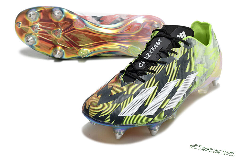 Adidas X Crazyfast Limited Edition SG Soft Ground Soccer Cleats - White/Yellow/Orange/Black 3