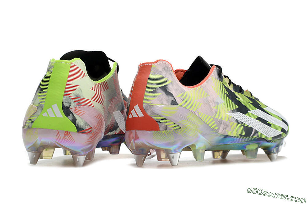 Adidas X Crazyfast Limited Edition SG Soft Ground Soccer Cleats - White/Yellow/Orange/Black 6