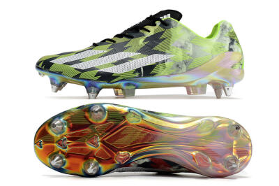 Adidas X Crazyfast Limited Edition SG Soft Ground Soccer Cleats - White/Yellow/Orange/Black