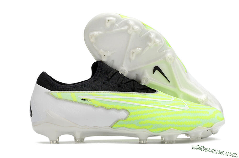 Nike React Phantom GX Academy FG Firm Ground Soccer Cleats - Yellow/Black/White 1