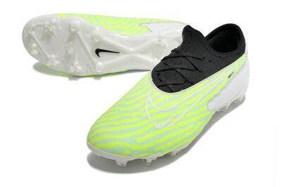 Nike React Phantom GX Academy FG Firm Ground Soccer Cleats - Yellow/Black/White