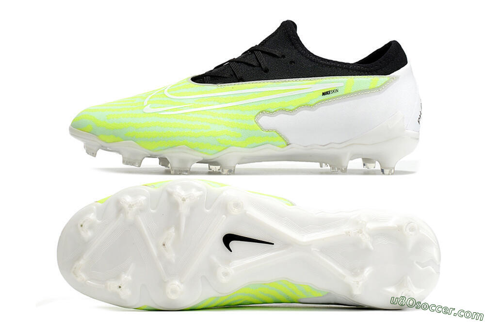 Nike React Phantom GX Academy FG Firm Ground Soccer Cleats - Yellow/Black/White 0