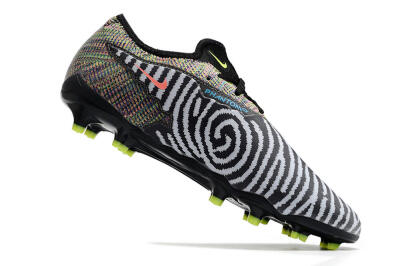 Nike React Phantom GX Academy FG Firm Ground Soccer Cleats - Grey/Black/Yellow