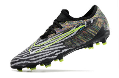 Nike React Phantom GX Academy FG Firm Ground Soccer Cleats - Grey/Black/Yellow
