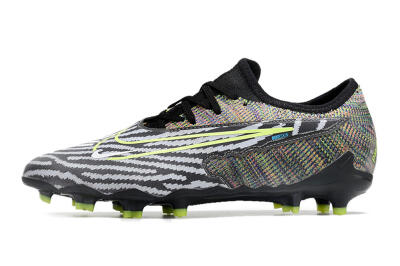 Nike React Phantom GX Academy FG Firm Ground Soccer Cleats - Grey/Black/Yellow