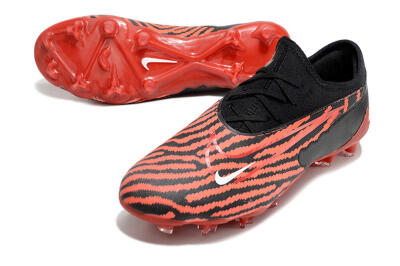 Nike React Phantom GX Academy FG Firm Ground Soccer Cleats - Red/Black/White