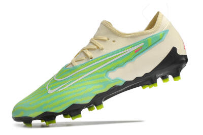 Nike React Phantom GX Academy FG Firm Ground Soccer Cleats - Green/Beige/Black