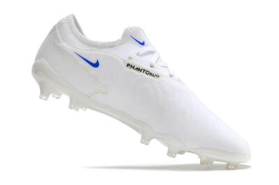 Nike React Phantom GX Academy FG Firm Ground Soccer Cleats - White/Gold/Blue