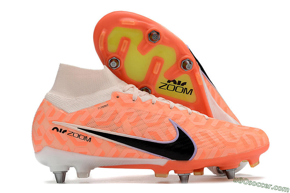Nike Air Zoom Mercurial Superfly 9 Elite SG Soft Ground Soccer Cleats - Orange/Black/Purple/Yellow 1