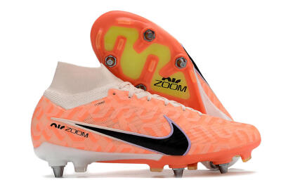 Nike Air Zoom Mercurial Superfly 9 Elite SG Soft Ground Soccer Cleats - Orange/Black/Purple/Yellow