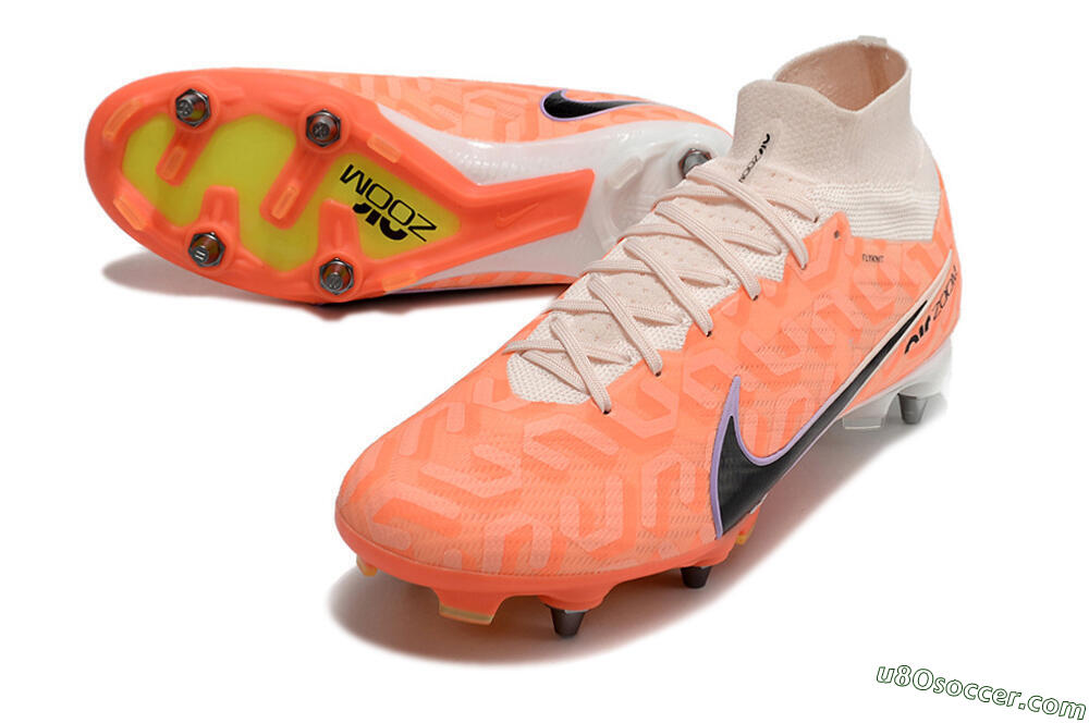 Nike Air Zoom Mercurial Superfly 9 Elite SG Soft Ground Soccer Cleats - Orange/Black/Purple/Yellow 3