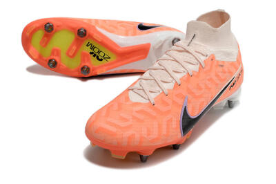 Nike Air Zoom Mercurial Superfly 9 Elite SG Soft Ground Soccer Cleats - Orange/Black/Purple/Yellow