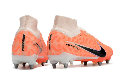 Nike Air Zoom Mercurial Superfly 9 Elite SG Soft Ground Soccer Cleats - Orange/Black/Purple/Yellow