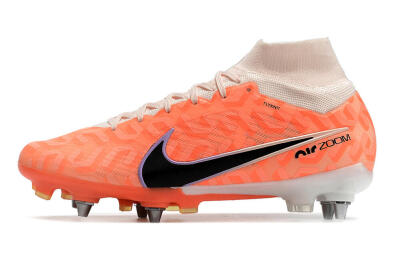 Nike Air Zoom Mercurial Superfly 9 Elite SG Soft Ground Soccer Cleats - Orange/Black/Purple/Yellow