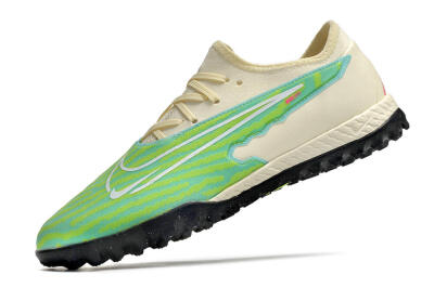 Nike React Phantom GX Pro TF Artificial Turf Soccer Shoes - Green/Beige/Black