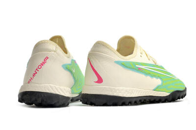 Nike React Phantom GX Pro TF Artificial Turf Soccer Shoes - Green/Beige/Black
