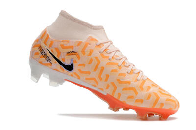 Nike Air Zoom Mercurial Superfly 9 Academy FG Firm Ground Soccer Cleats - Orange/Black/Purple