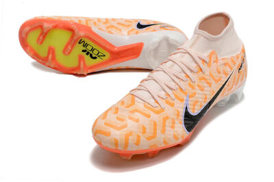 Nike Air Zoom Mercurial Superfly 9 Academy FG Firm Ground Soccer Cleats - Orange/Black/Purple