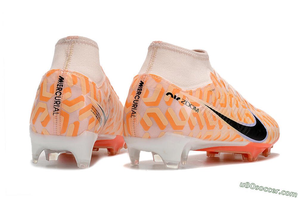 Nike Air Zoom Mercurial Superfly 9 Academy FG Firm Ground Soccer Cleats - Orange/Black/Purple 6