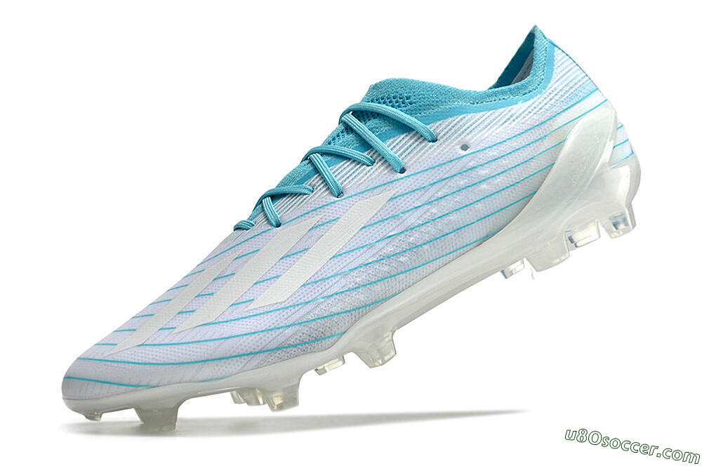 Adidas X Speedportal.1 TF Firm Ground Soccer Cleats - White/Blue 5