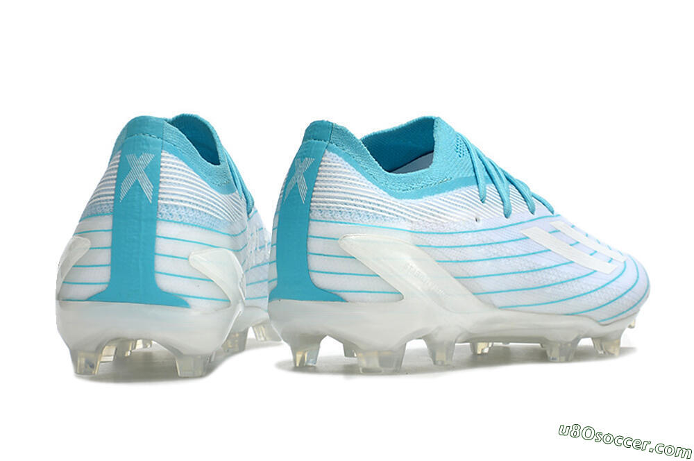 Adidas X Speedportal.1 TF Firm Ground Soccer Cleats - White/Blue 6