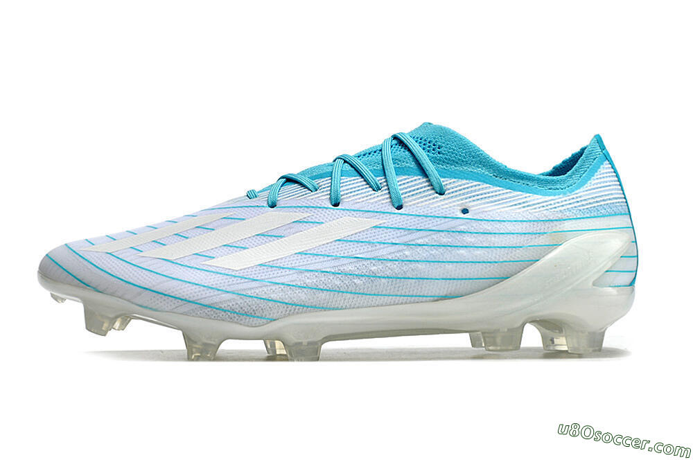 Adidas X Speedportal.1 TF Firm Ground Soccer Cleats - White/Blue 2