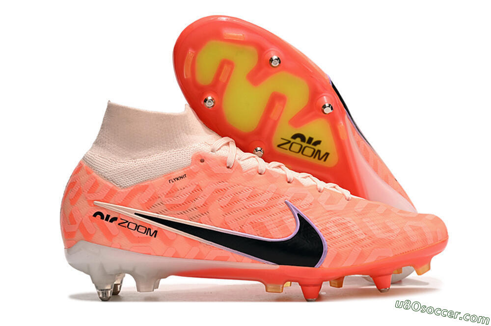Nike Air Zoom Mercurial Superfly 9 Elite SG Soft Ground Soccer Cleats - Orange/Black/Purple 1