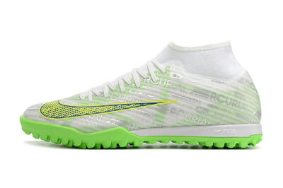 Nike Air Zoom Mercurial Superfly 9 Academy TF Artificial Turf Soccer Shoes - White/Green/Yellow