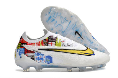 Harry Kane x Nike Phantom GX Elite FG Firm Ground Soccer Cleats - White/Gold/Blue
