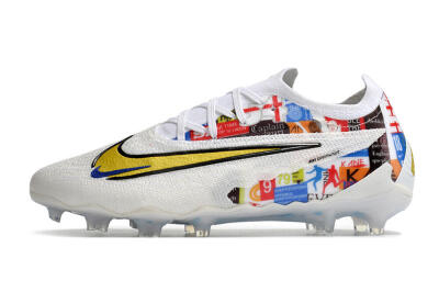 Harry Kane x Nike Phantom GX Elite FG Firm Ground Soccer Cleats - White/Gold/Blue