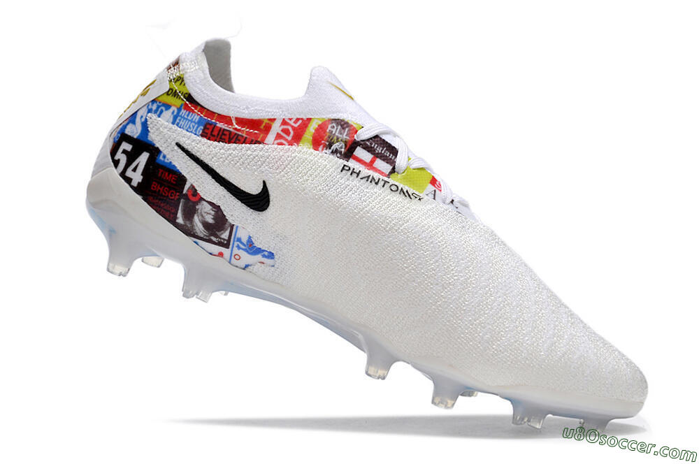 Harry Kane x Nike Phantom GX Elite FG Firm Ground Soccer Cleats - White/Gold/Blue 4