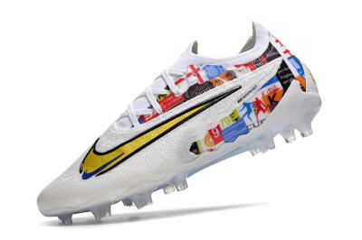 Harry Kane x Nike Phantom GX Elite FG Firm Ground Soccer Cleats - White/Gold/Blue