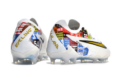 Harry Kane x Nike Phantom GX Elite FG Firm Ground Soccer Cleats - White/Gold/Blue