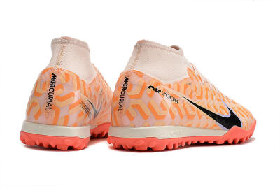 Nike Air Zoom Mercurial Superfly 9 Elite TF Artificial Turf Soccer Shoes - Orange/White/Black