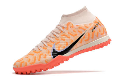 Nike Air Zoom Mercurial Superfly 9 Elite TF Artificial Turf Soccer Shoes - Orange/White/Black