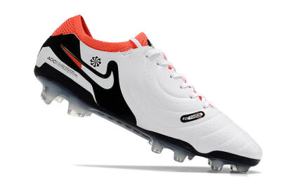 Nike Tiempo Legend 10 Elite FG Firm Ground Soccer Cleats - White/Black/Red