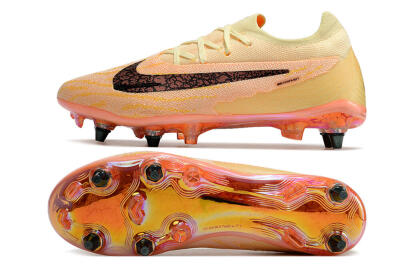 Nike Phantom GX Elite SG Soft Ground Soccer Cleats - Yellow/Black/Orange