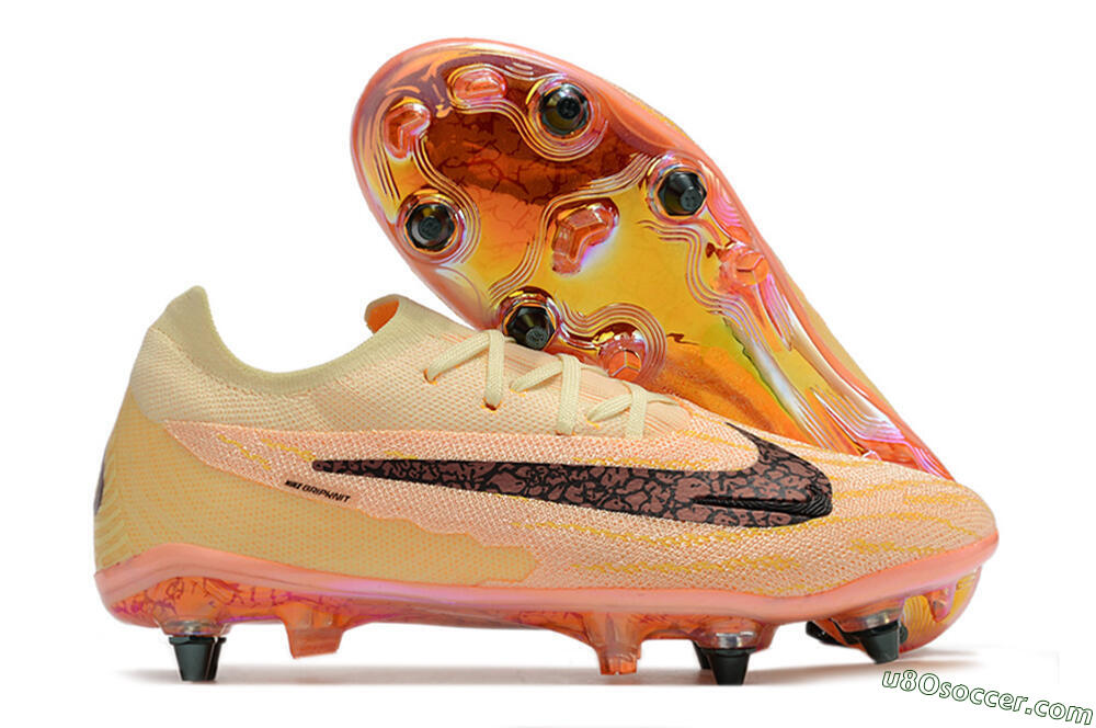 Nike Phantom GX Elite SG Soft Ground Soccer Cleats - Yellow/Black/Orange 1